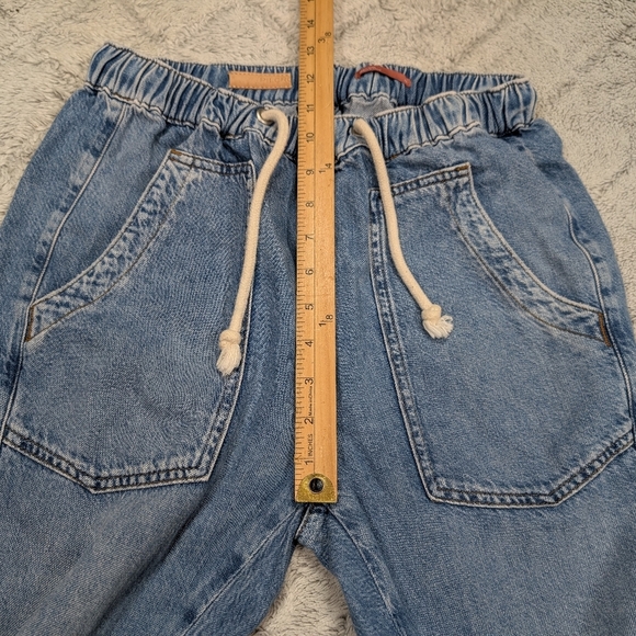 Pilcro Jeans Womens XS Blue Relaxed Pull On Ultra High Rise Slouchy Utility Tape - Picture 7 of 8